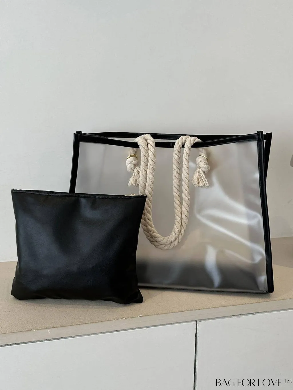 BagForLove - Versatile Shoulder Tote Bag with Inner Pouch - Ideal for Students, Suitable for Various Occasions
