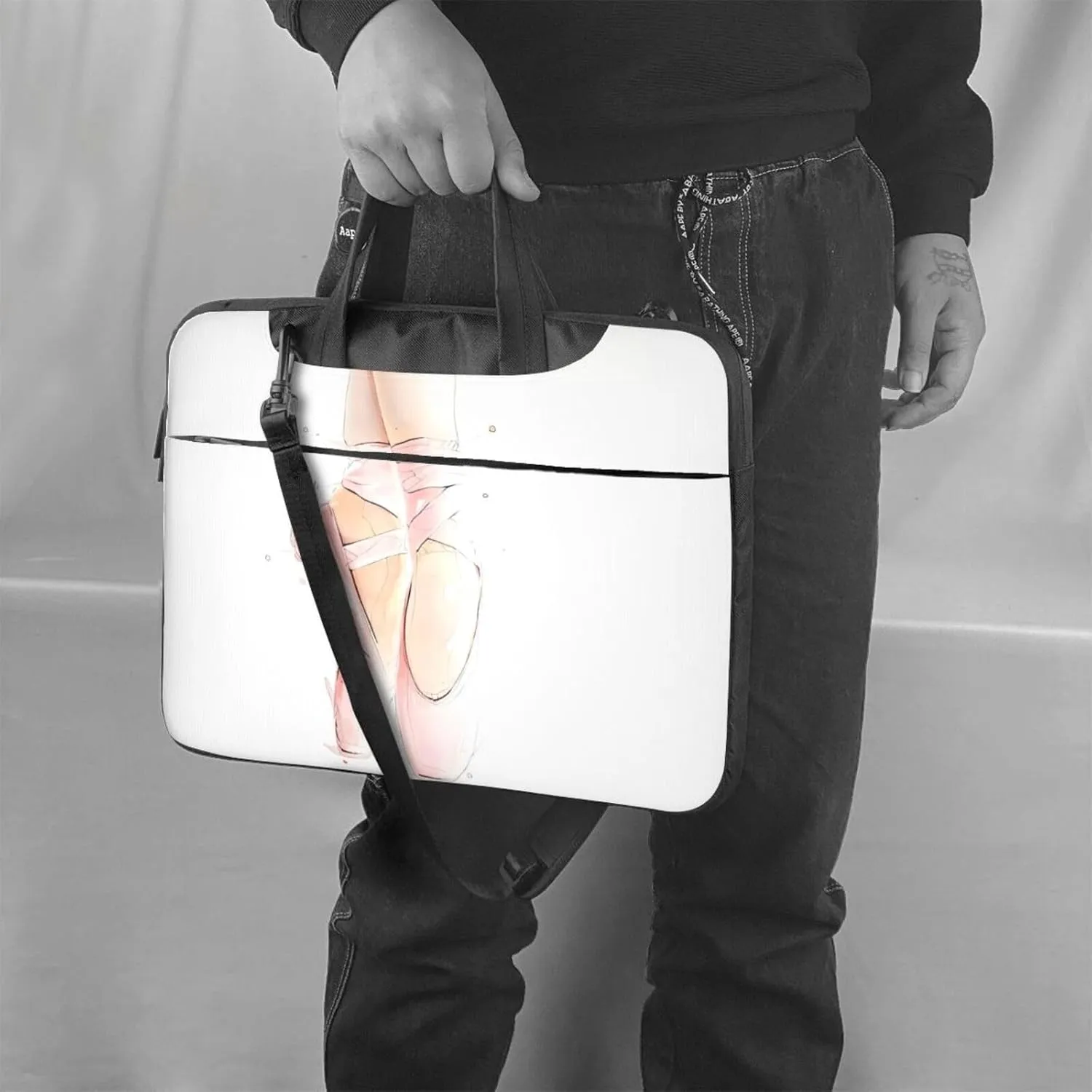 Ballet Shoes Printed Laptop Case, Waterproof Laptop Sleeve, Funny Laptop Carrying Case,15.6In