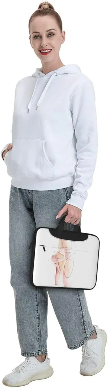 Ballet Shoes Printed Laptop Case, Waterproof Laptop Sleeve, Funny Laptop Carrying Case,15.6In