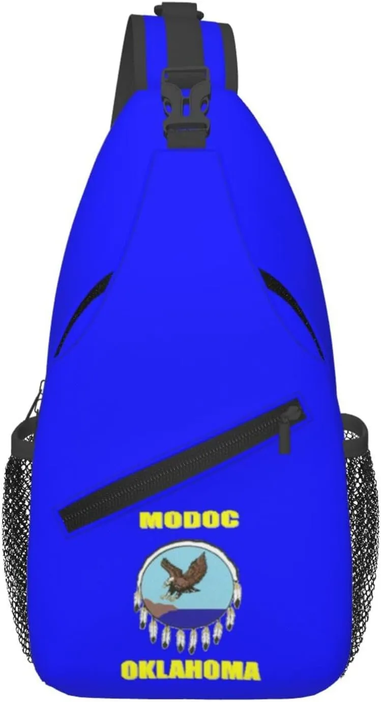 Bandera Modoc Oklahoma Crossbody Bags For Women Men Chest Backpack Gym Shoulder Bag Travel Outdoor Sports Casual Crossbody Bags
