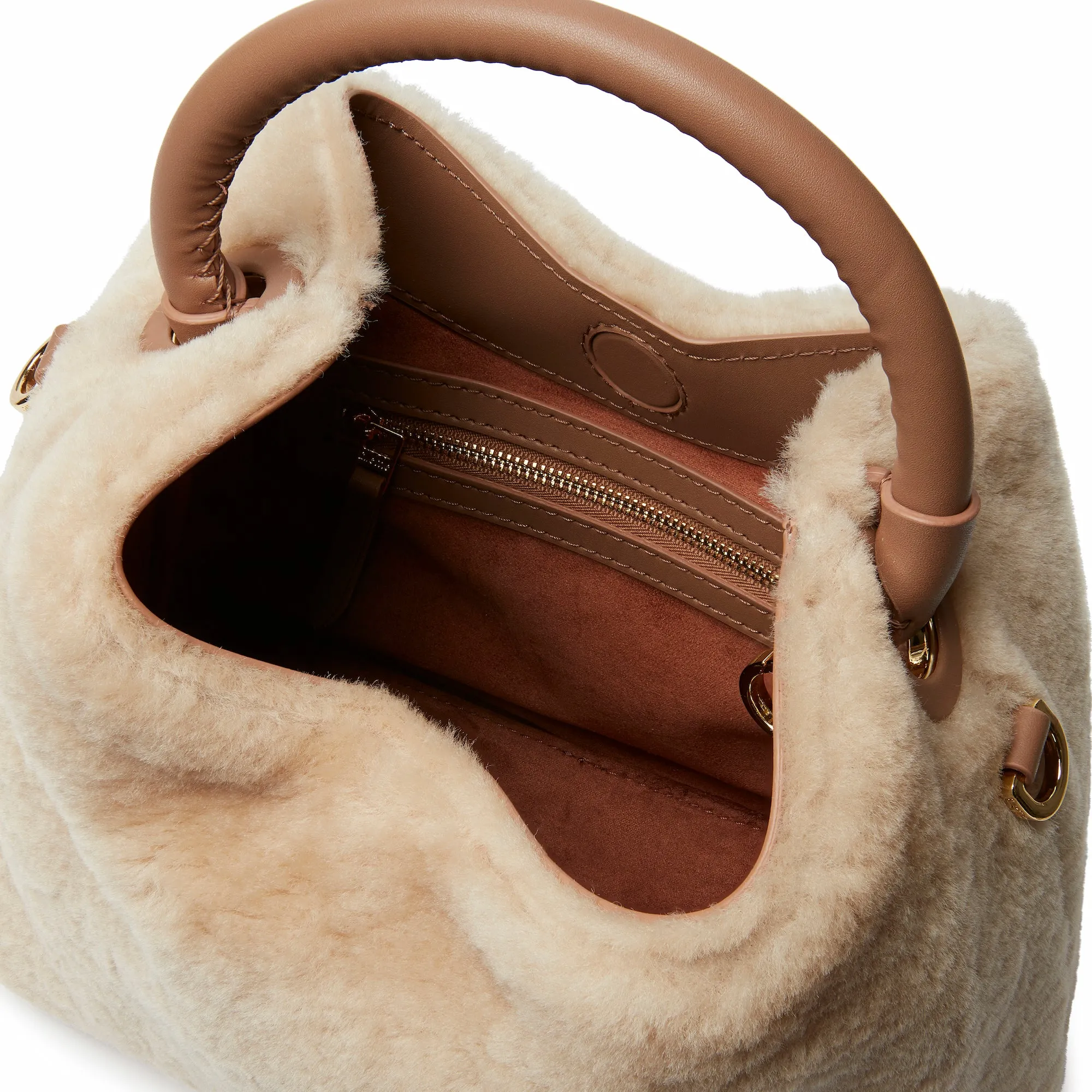 Baozi Shearling Montone Cream/Taupe