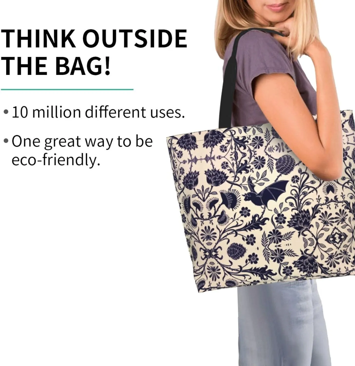 Barn Swallow In Graphite Print Shoulder Bag For Women Shopping Bags Tote Bag Large Storage Handbag Grocery Bags