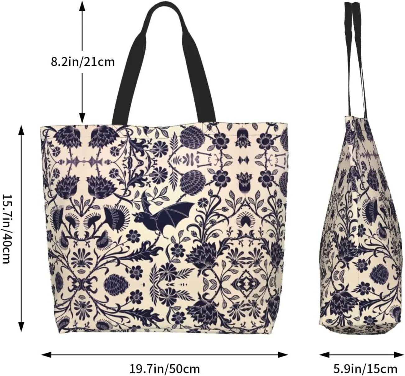 Barn Swallow In Graphite Print Shoulder Bag For Women Shopping Bags Tote Bag Large Storage Handbag Grocery Bags