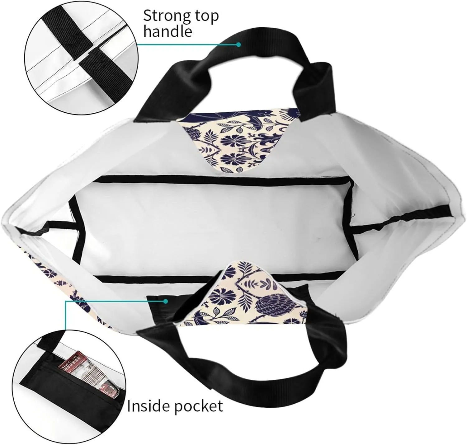 Barn Swallow In Graphite Print Shoulder Bag For Women Shopping Bags Tote Bag Large Storage Handbag Grocery Bags