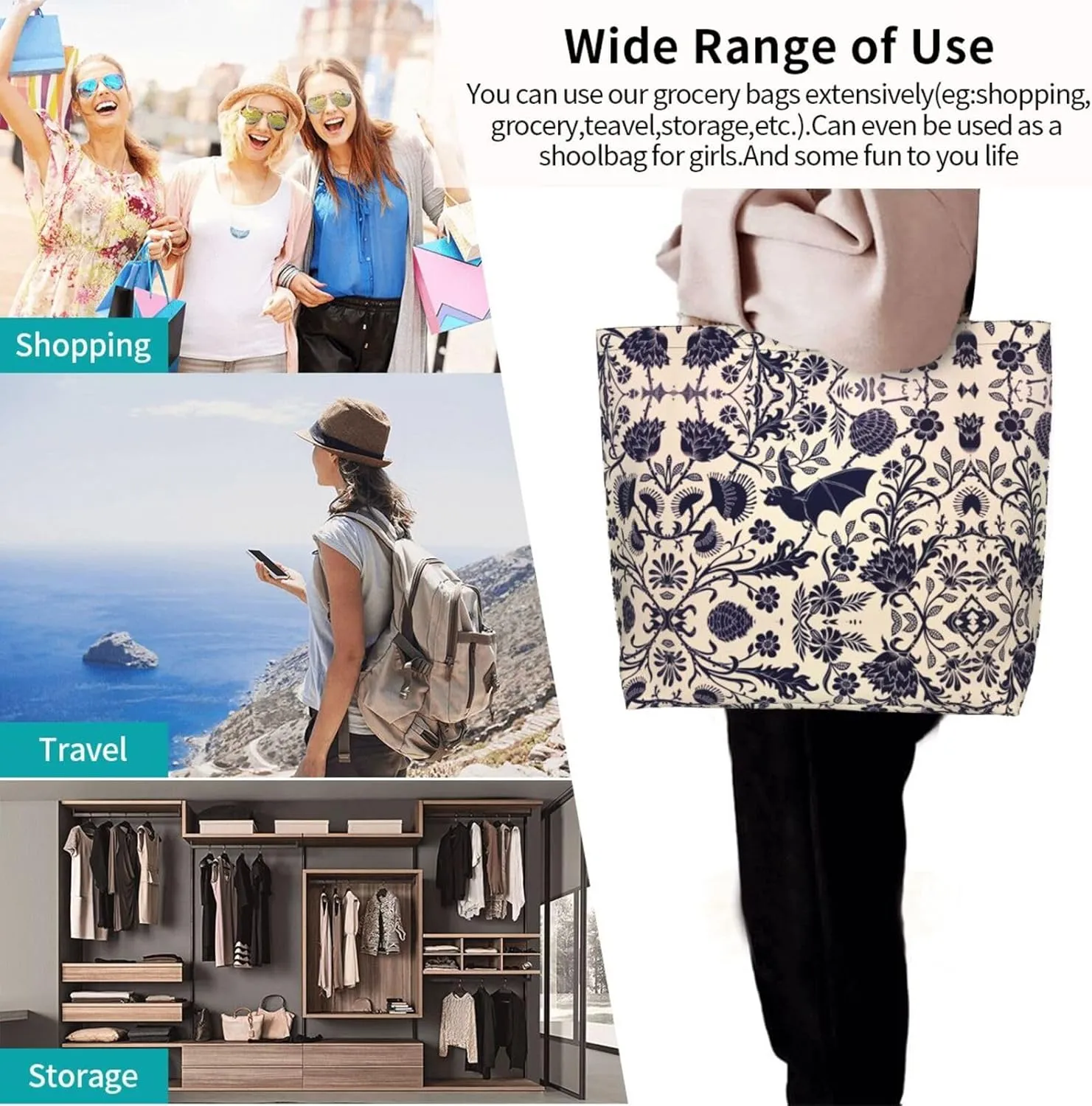Barn Swallow In Graphite Print Shoulder Bag For Women Shopping Bags Tote Bag Large Storage Handbag Grocery Bags
