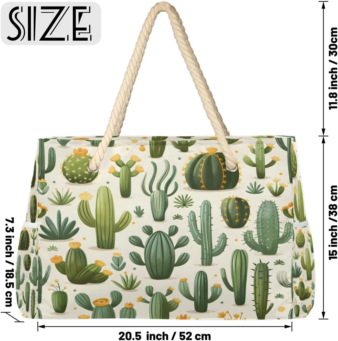 Beach Bags for Women, Large Waterproof Beach Tote Bag for Gym Grocery Travel