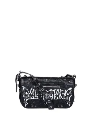 Best-reviewed Balenciaga Black Cross Easy tracking Bag Cagole Le Medium