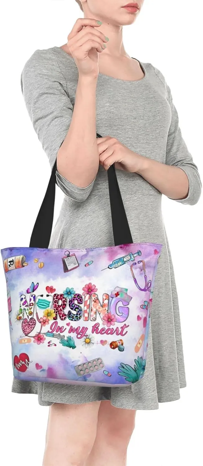 Bible Tote Bags For Women Christian Tote Bag Religious Grocery Bag With Zipper For Mothers Day Church Gifts