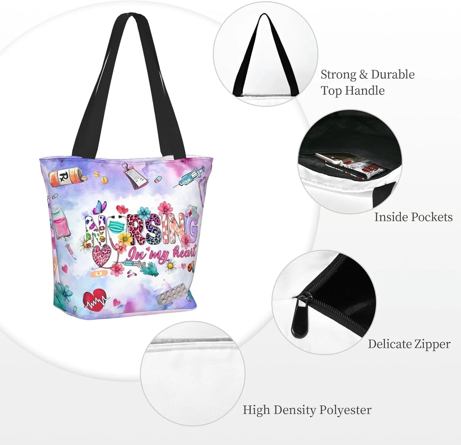 Bible Tote Bags For Women Christian Tote Bag Religious Grocery Bag With Zipper For Mothers Day Church Gifts
