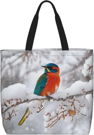 (Birch Trees) Lightweight Portable Tote Bags Reusable Shoulder Bags For Men Women Shopping Travel Work Daily Use