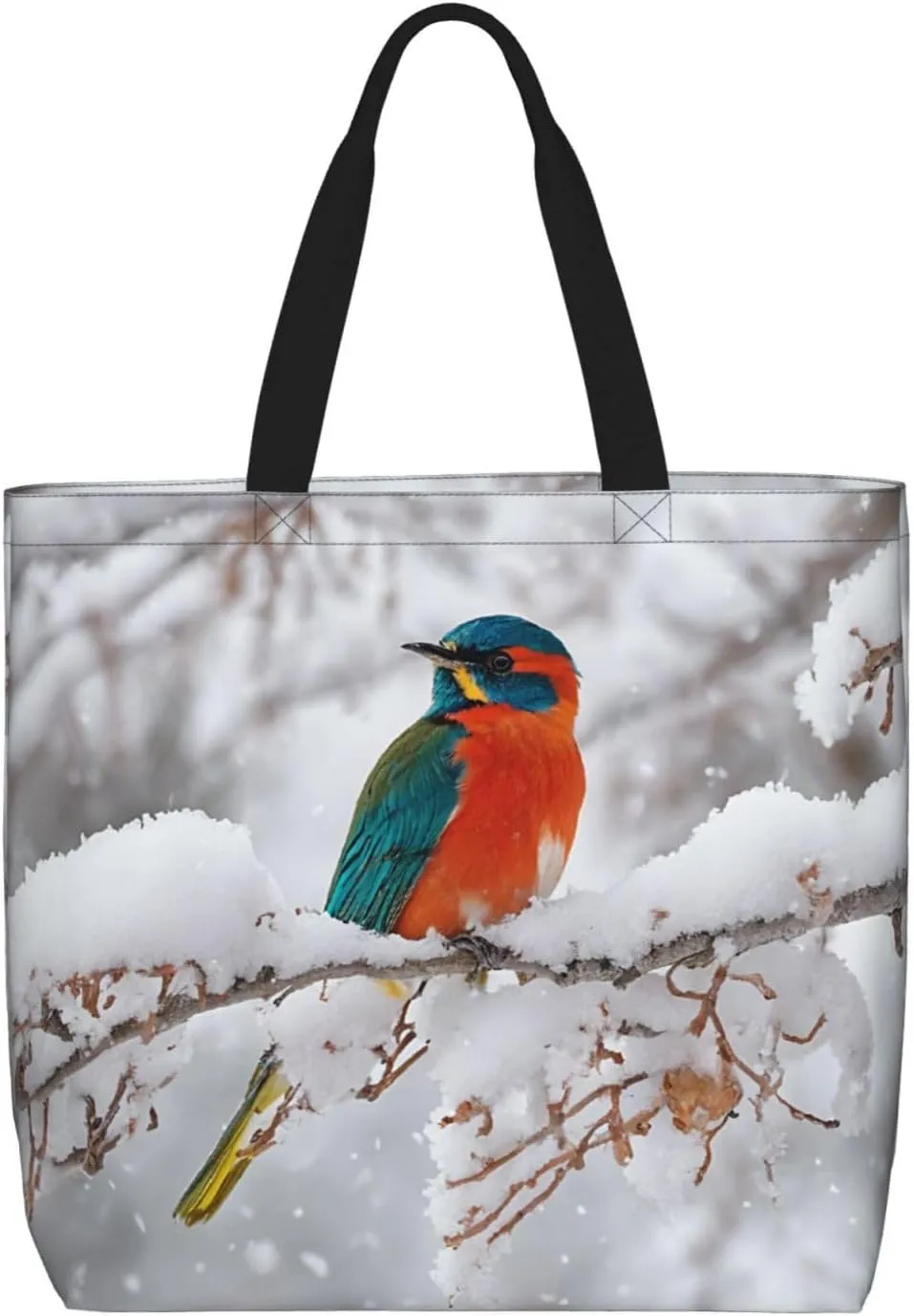 (Birch Trees) Lightweight Portable Tote Bags Reusable Shoulder Bags For Men Women Shopping Travel Work Daily Use