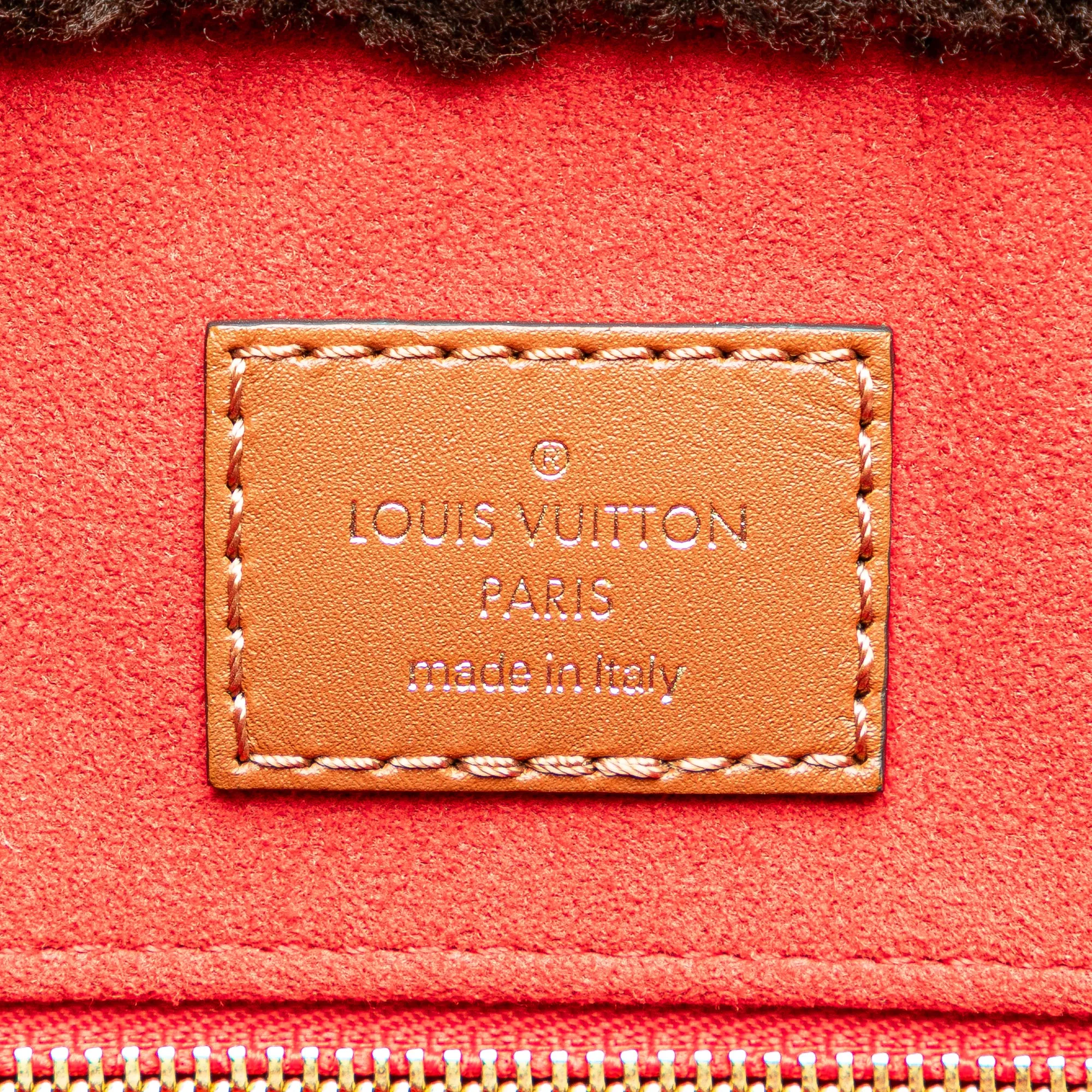Black Louis Vuitton Monogram Giant Shearling Teddy Onthego GM Tote Bag