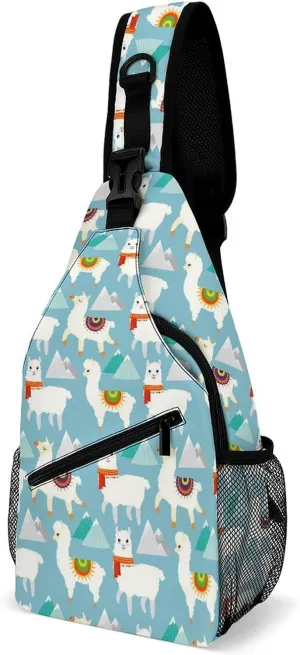 Blue And White Cute Shark Versatile And Convenient Multipurpose Crossbody Bag - Perfect for Travel And Hiking