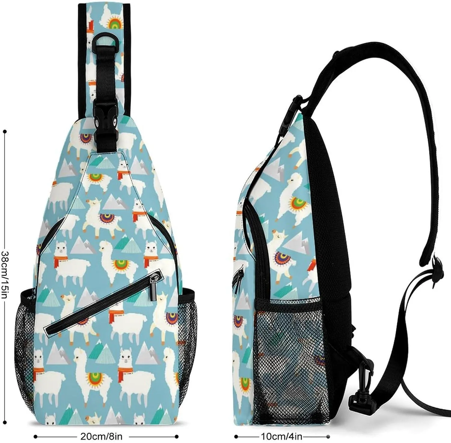 Blue And White Cute Shark Versatile And Convenient Multipurpose Crossbody Bag - Perfect for Travel And Hiking