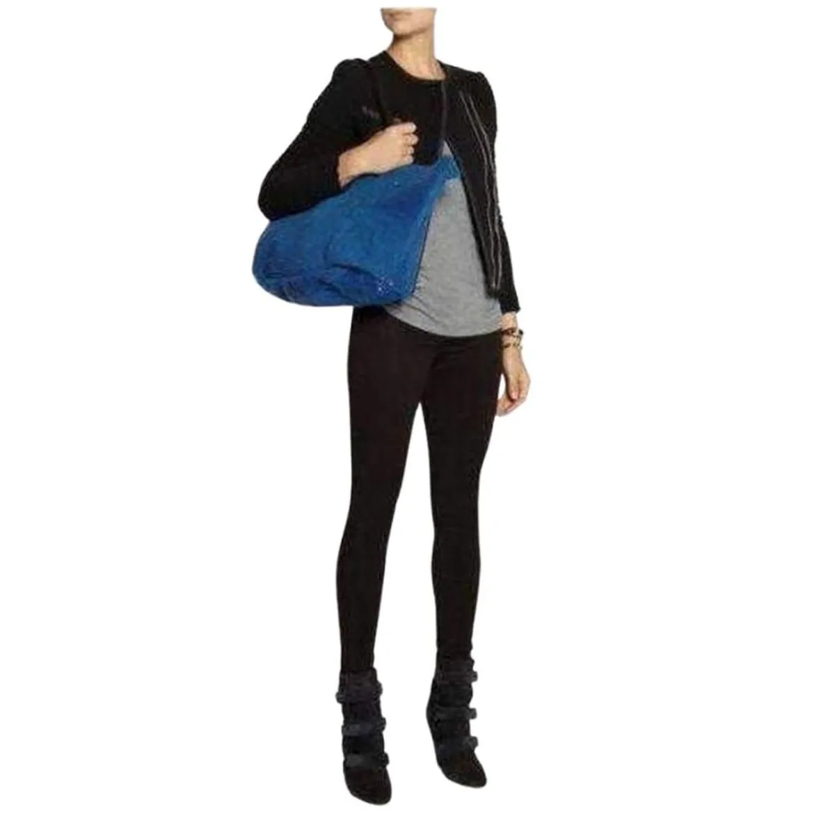 Blue Loic Shearing Tote