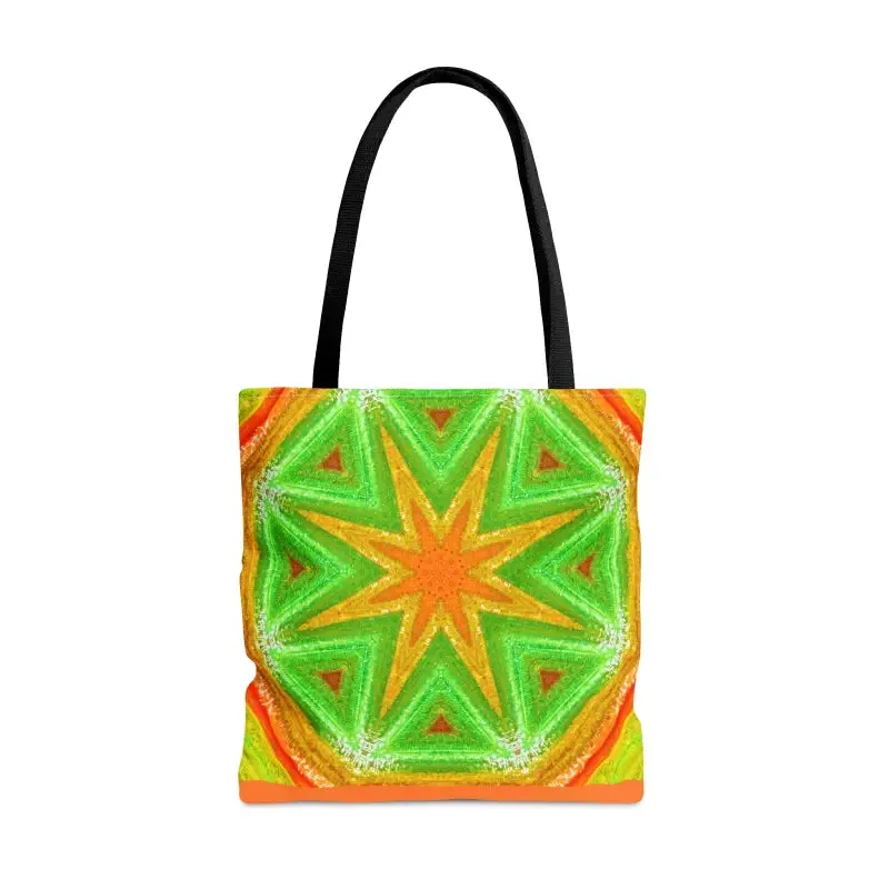 Bold Green Geometrical Pattern Tote Bag