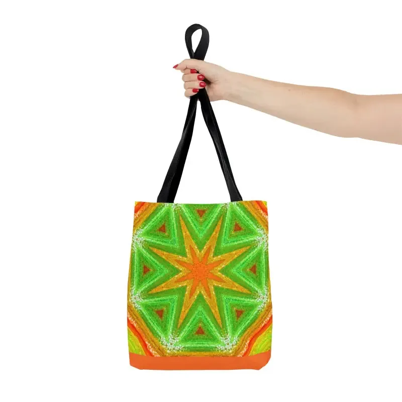 Bold Green Geometrical Pattern Tote Bag