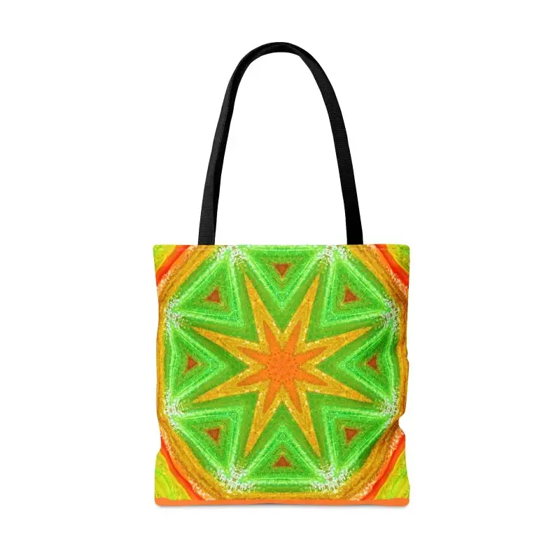 Bold Green Geometrical Pattern Tote Bag