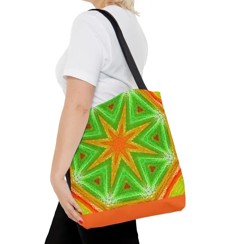 Bold Green Geometrical Pattern Tote Bag