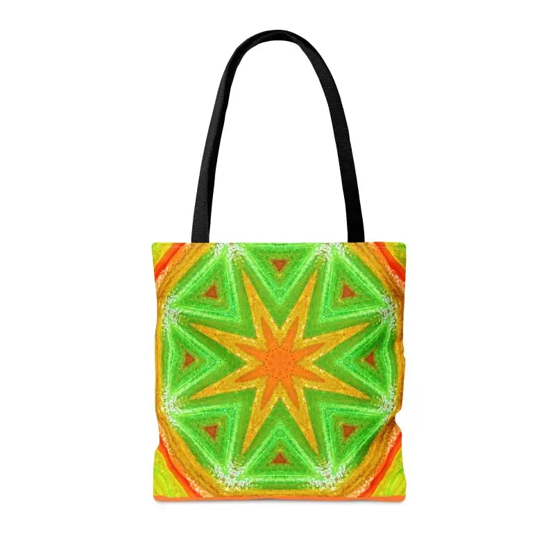 Bold Green Geometrical Pattern Tote Bag