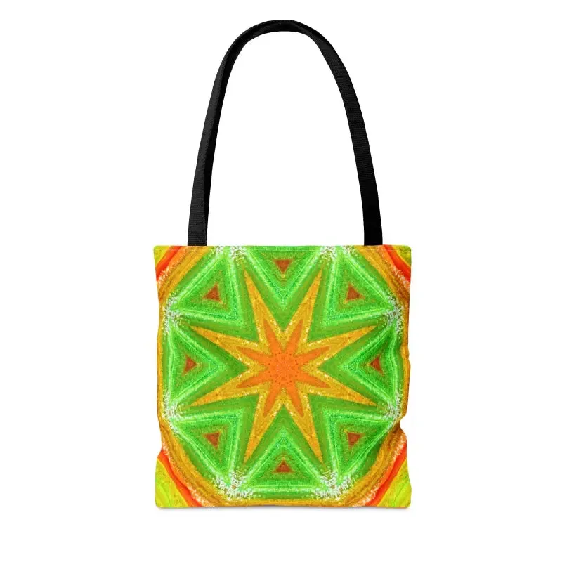 Bold Green Geometrical Pattern Tote Bag