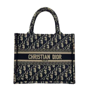 Book Tote Tote Bag Small Blue in Jacquard