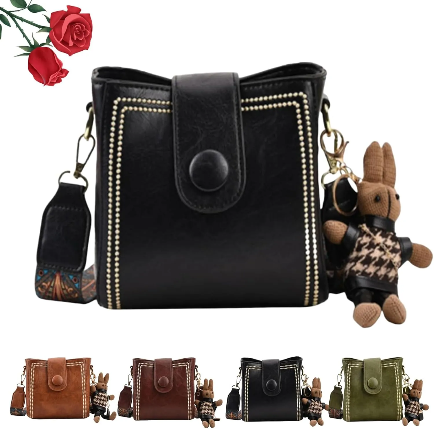 Bootara Bucket Bag With Adjustable Wider Shoulder Strap, 2025 New Bootara Vintage Bucket Bag, Womens Cross Body Bags