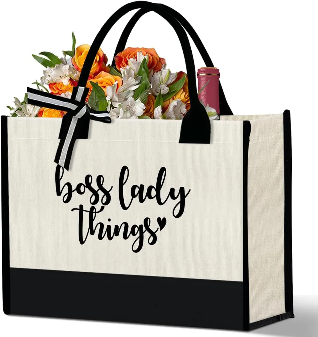 Boss Lady Tote Bags - Gifts for Women, Female Manager, Leader Birthday, Work Tote Bags
