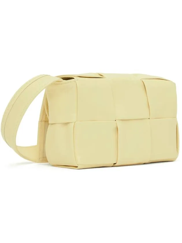 Bottega Veneta Cassette Small Leather Cross Bag Yellow