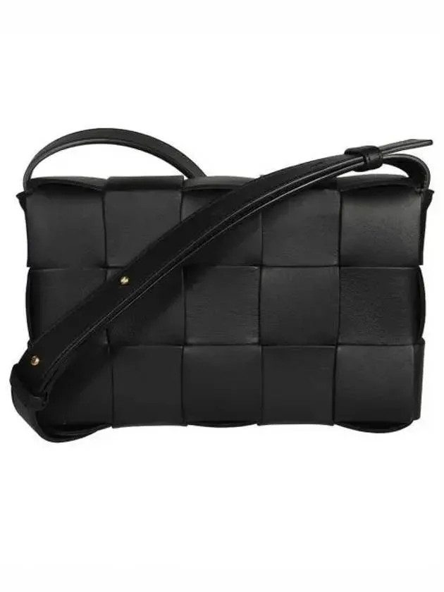 Bottega Veneta Intrecciato Cassette Cross Bag Black