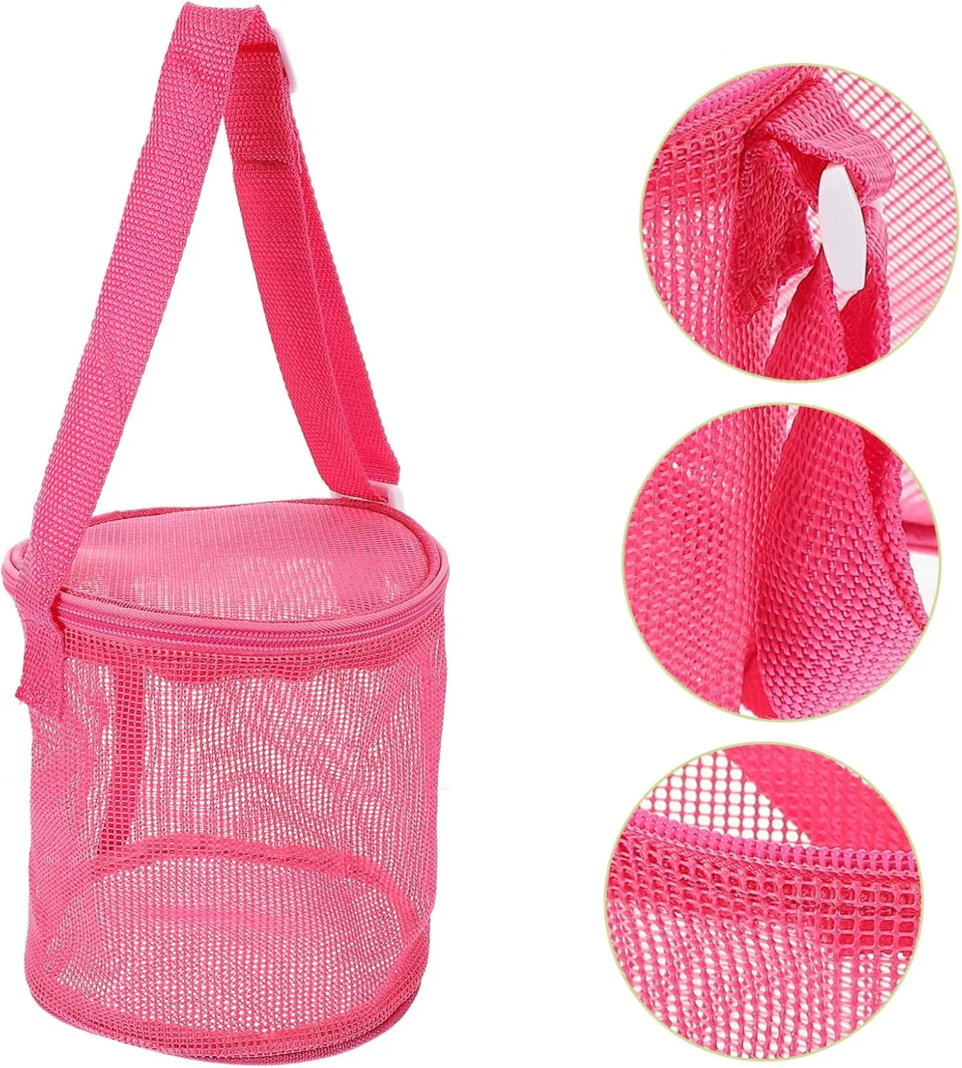 Boy Girl Mesh Beach Bag Organizer Portable Sand Toy Bucket for Boys Girls Storage for Shells Towels and Beach Essentials Present for Summer Fun