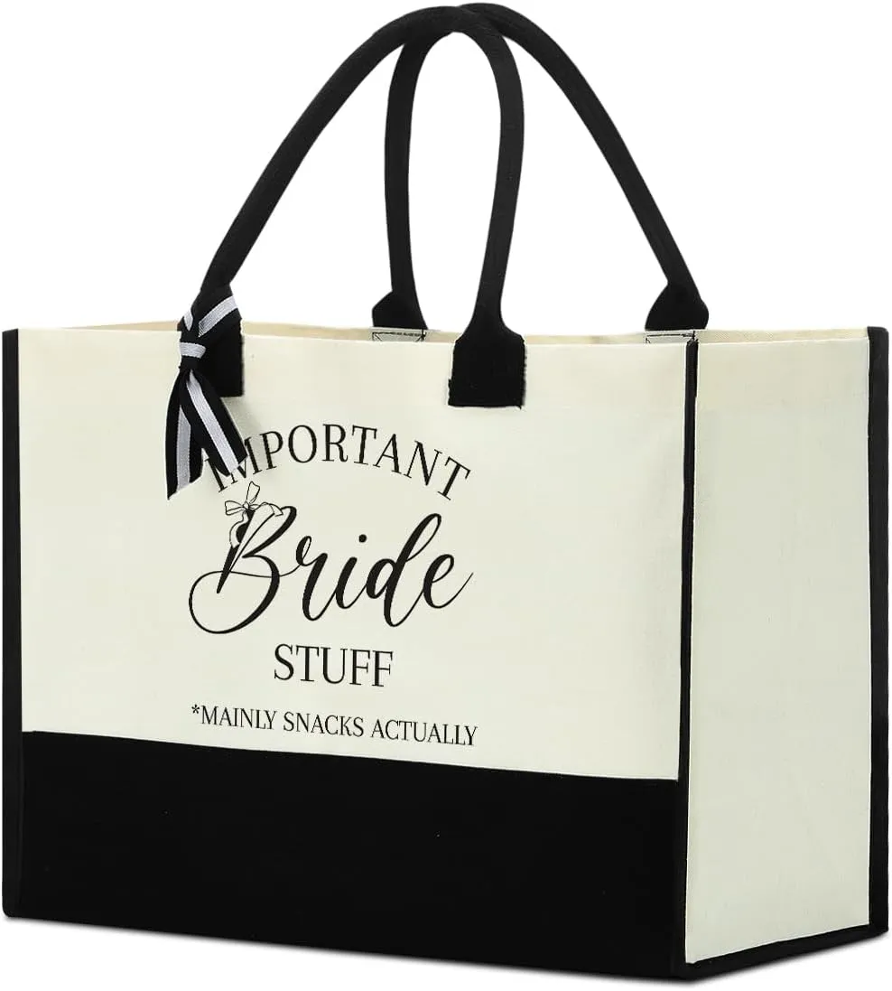 Bride Bridesmaid Mother of The Bride Mother of The Groom Gifts for Women Canvas Tote Bag