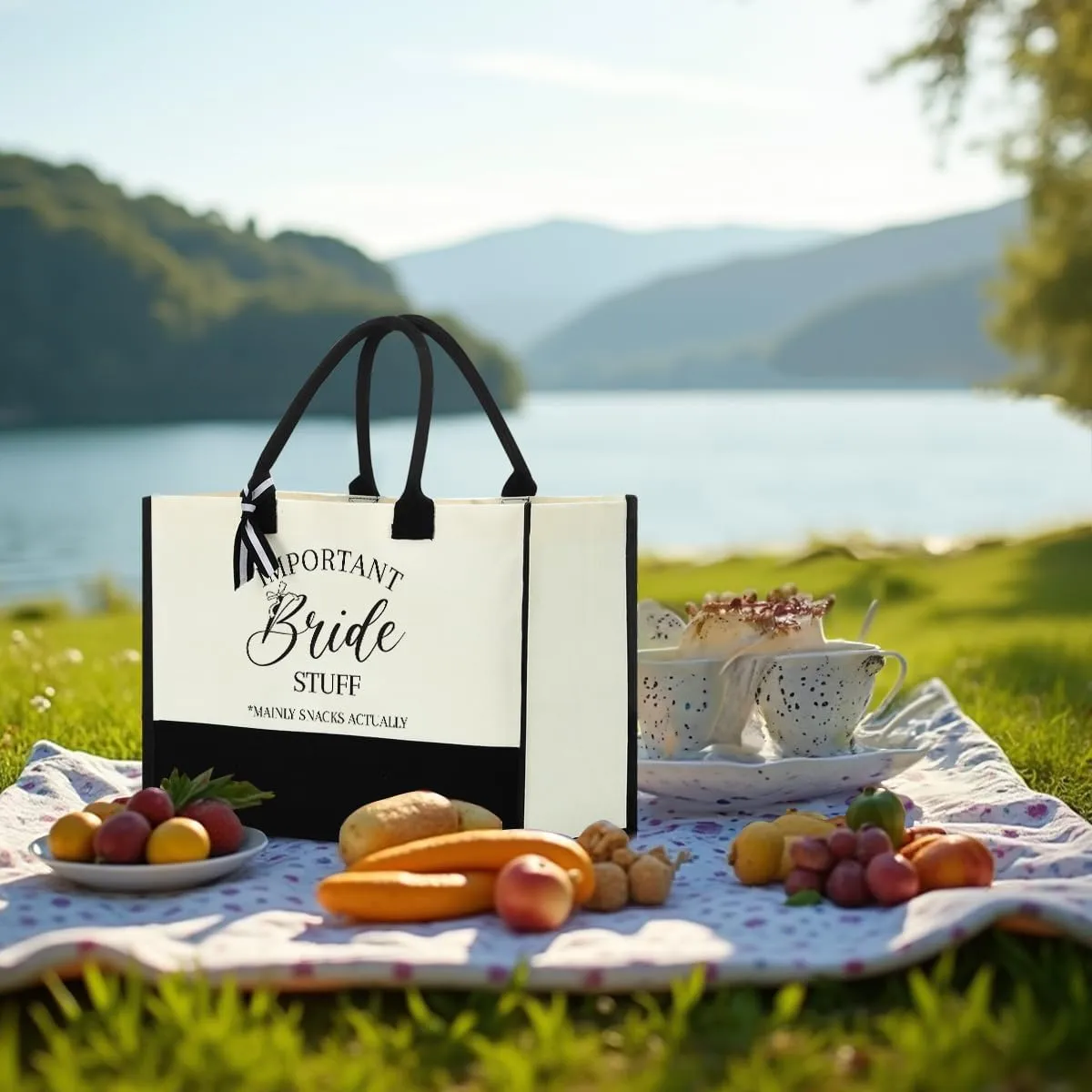 Bride Bridesmaid Mother of The Bride Mother of The Groom Gifts for Women Canvas Tote Bag