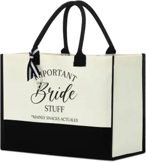 Bride Bridesmaid Mother of The Bride Mother of The Groom Gifts for Women Canvas Tote Bag