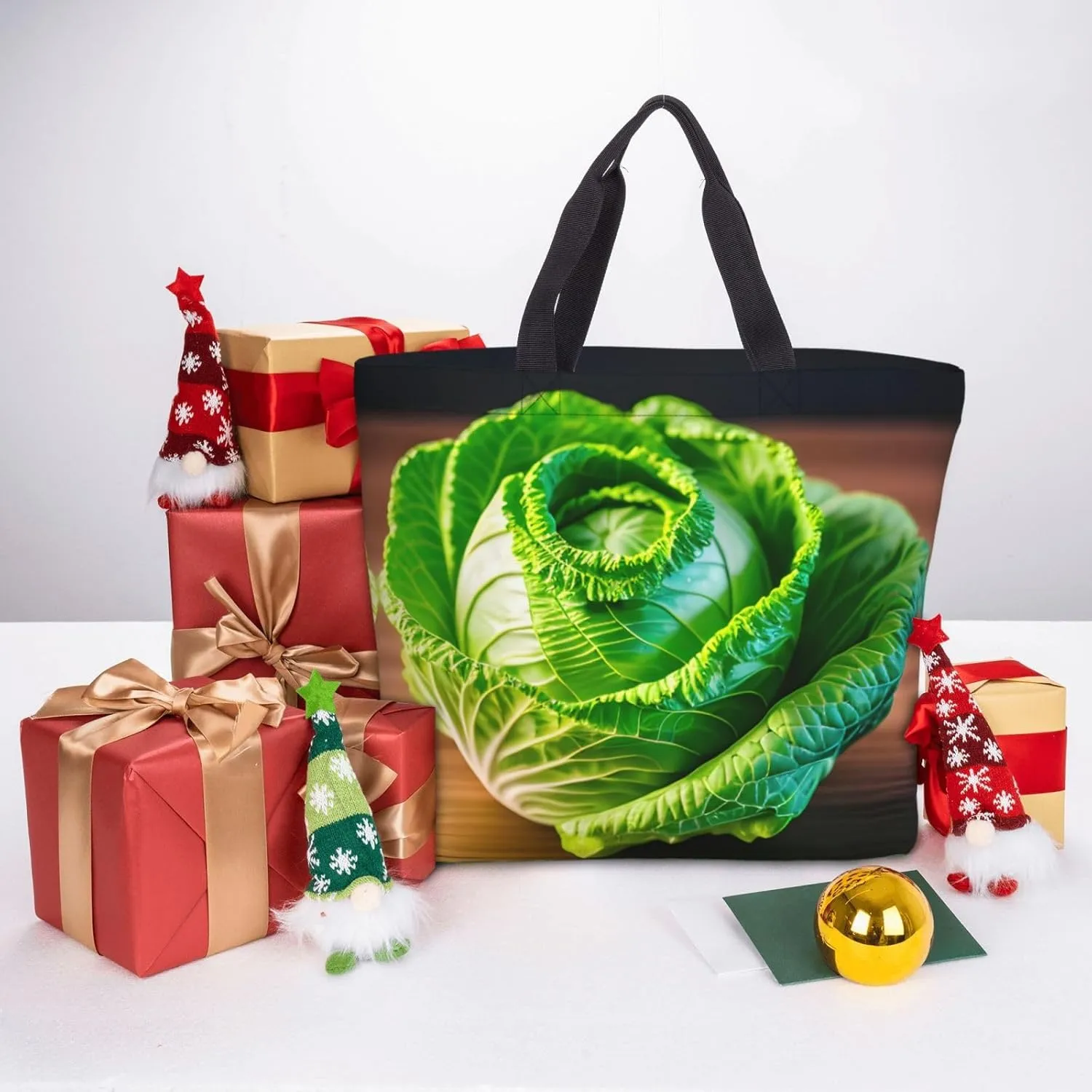 Bright Cabbage Tote Bag For Women, Large Shoulder Bag Top Handle Handbag For Travel, Work