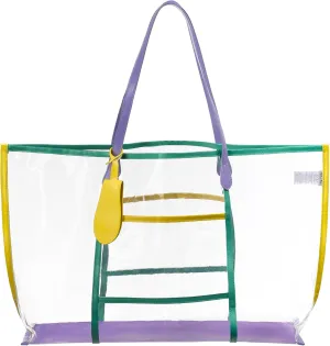 Brook   Bay Clear Tote Bag - Transparent Bag, See Through Bag, Waterproof, Clear Travel Bags for Women for Concerts, Beach