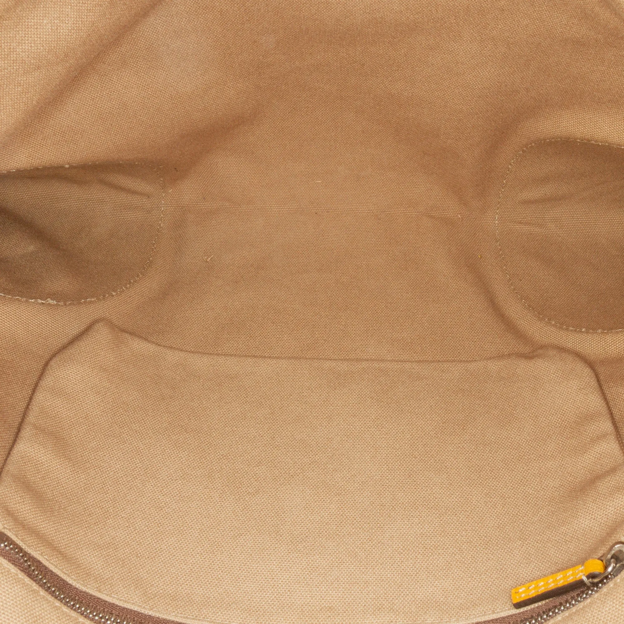 Brown Prada Cinghiale Trimmed Canapa Tote