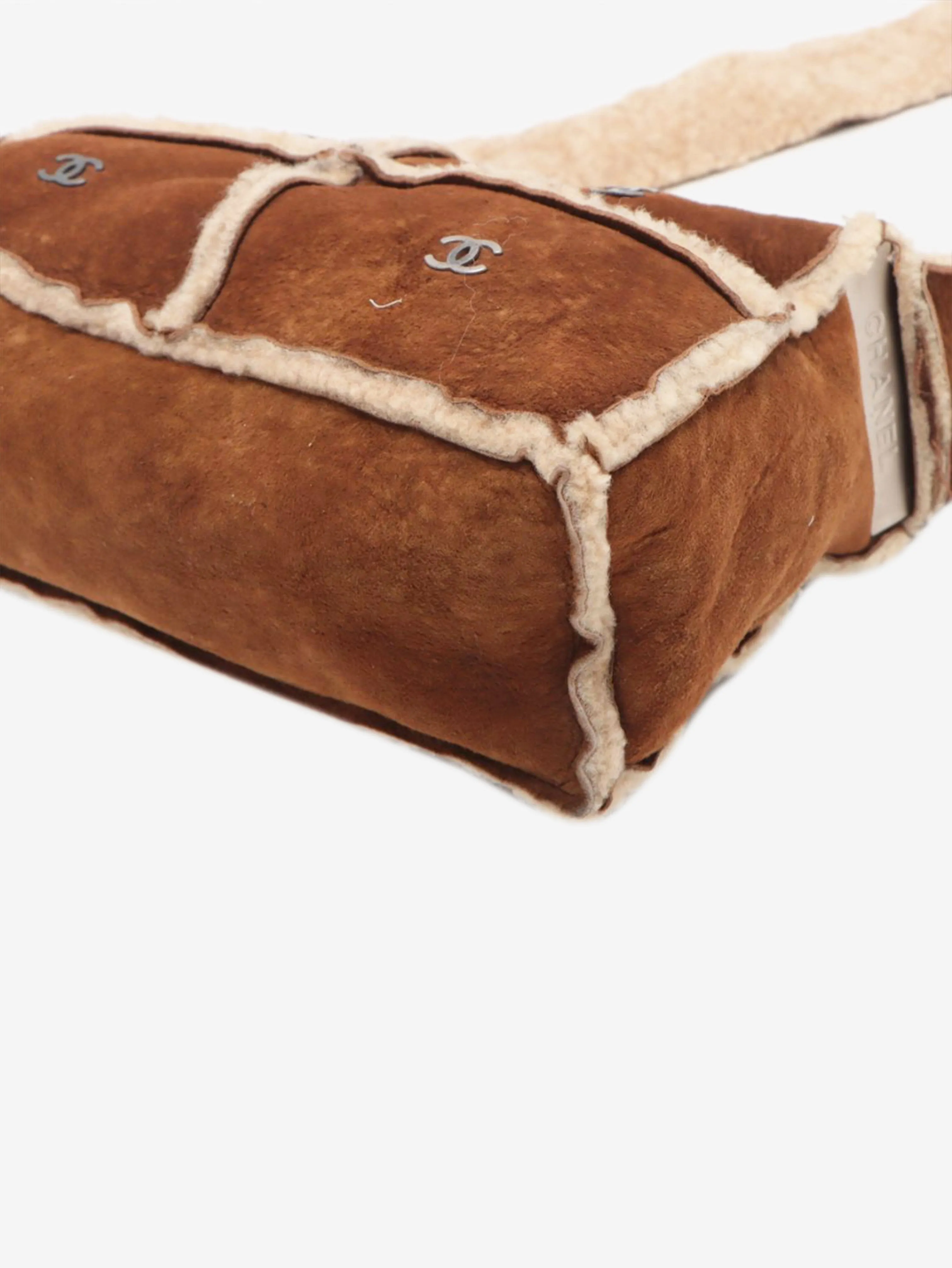 Brown vintage 2000 Coco Mark Mouton shoulder bag