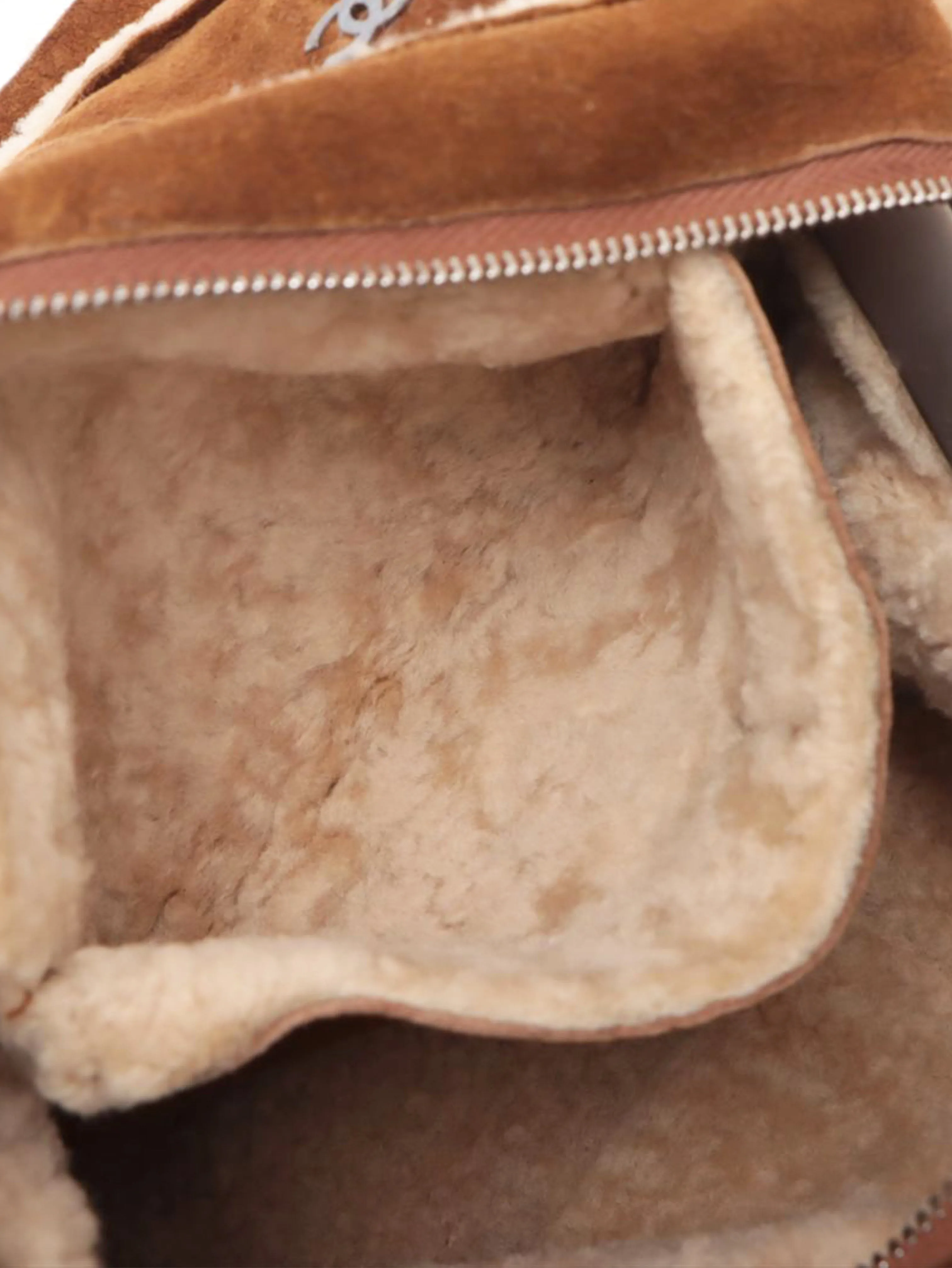 Brown vintage 2000 Coco Mark Mouton shoulder bag