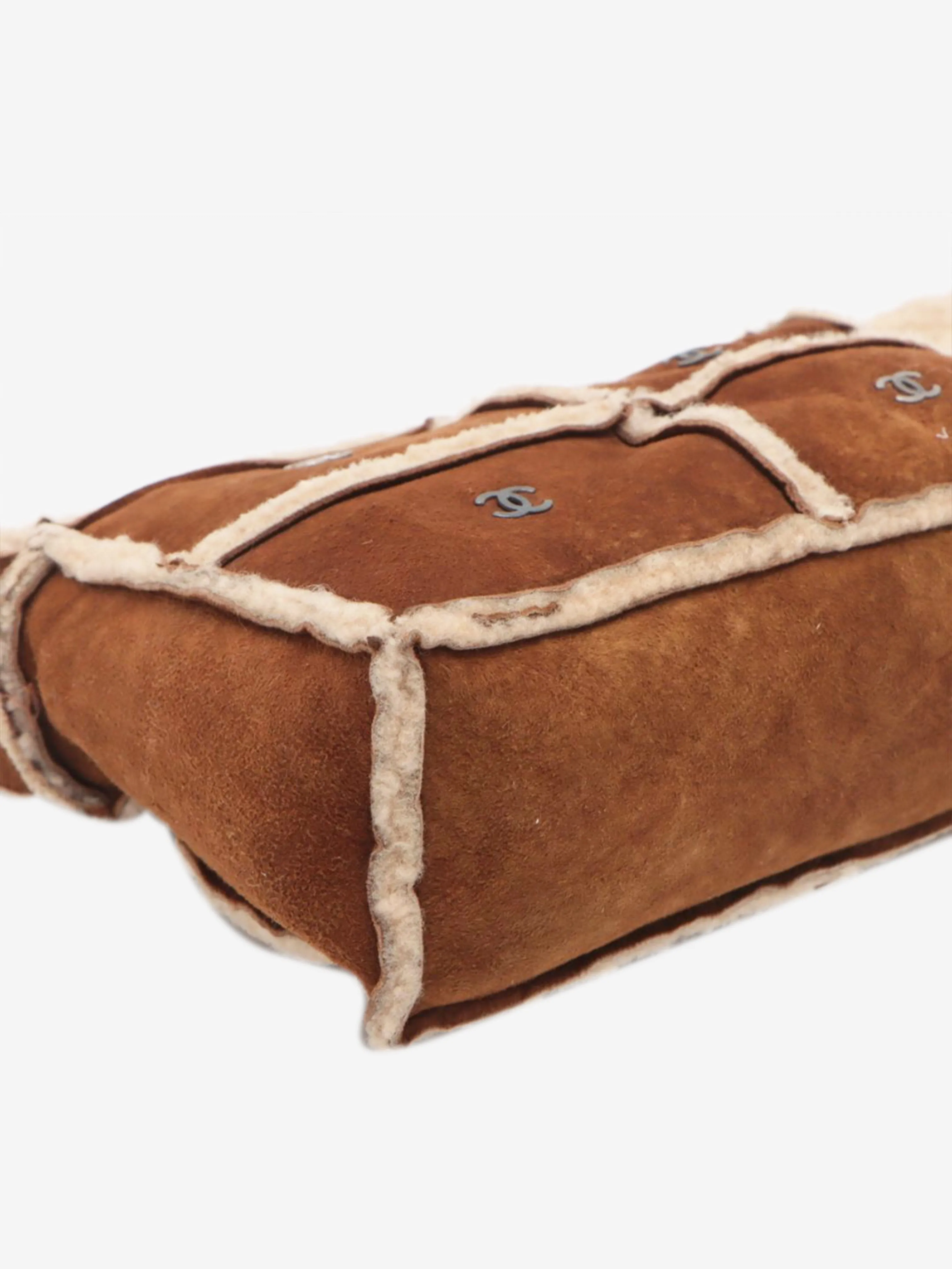 Brown vintage 2000 Coco Mark Mouton shoulder bag