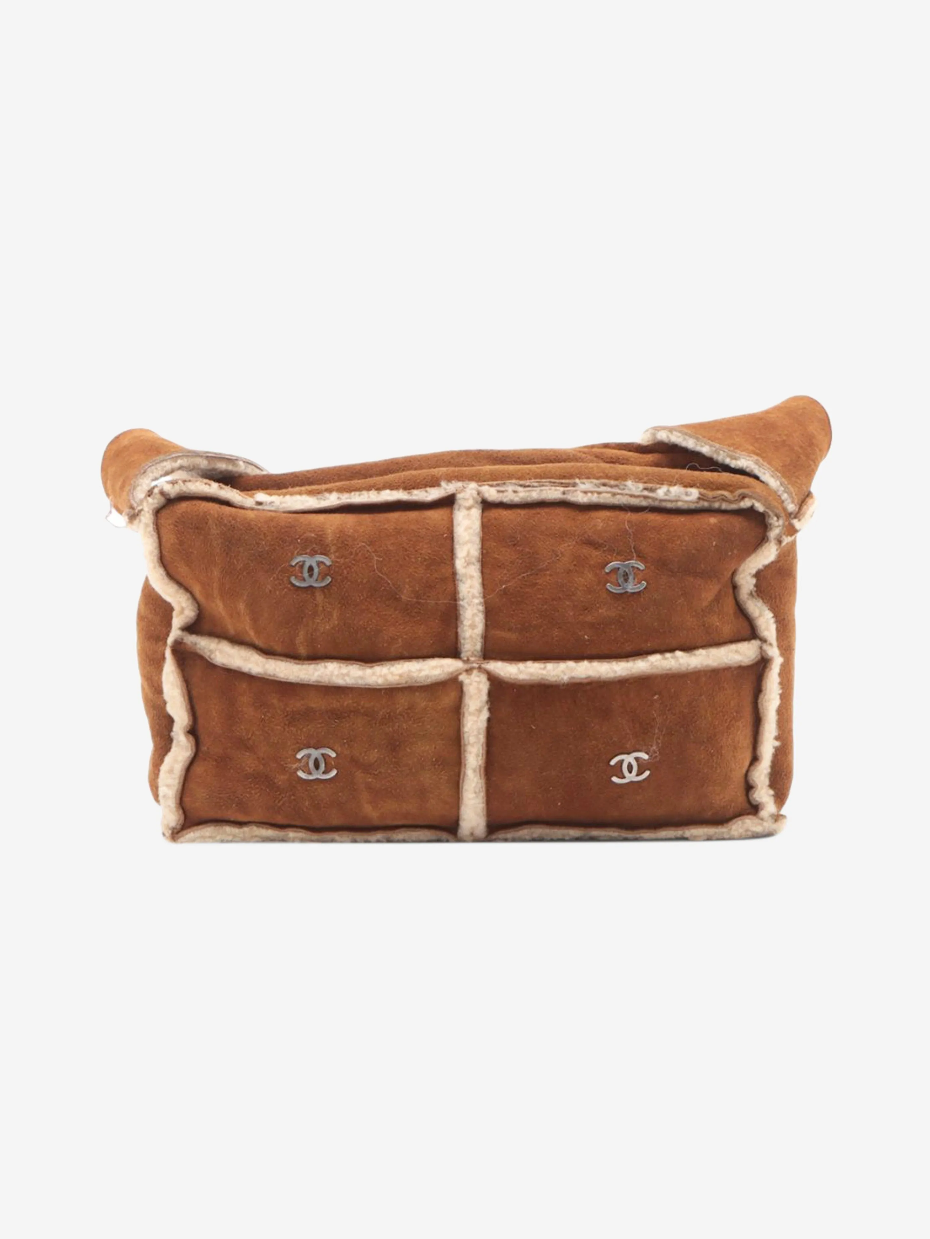 Brown vintage 2000 Coco Mark Mouton shoulder bag