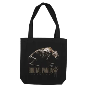 Brutal Panda "Skeleton" Black Tote