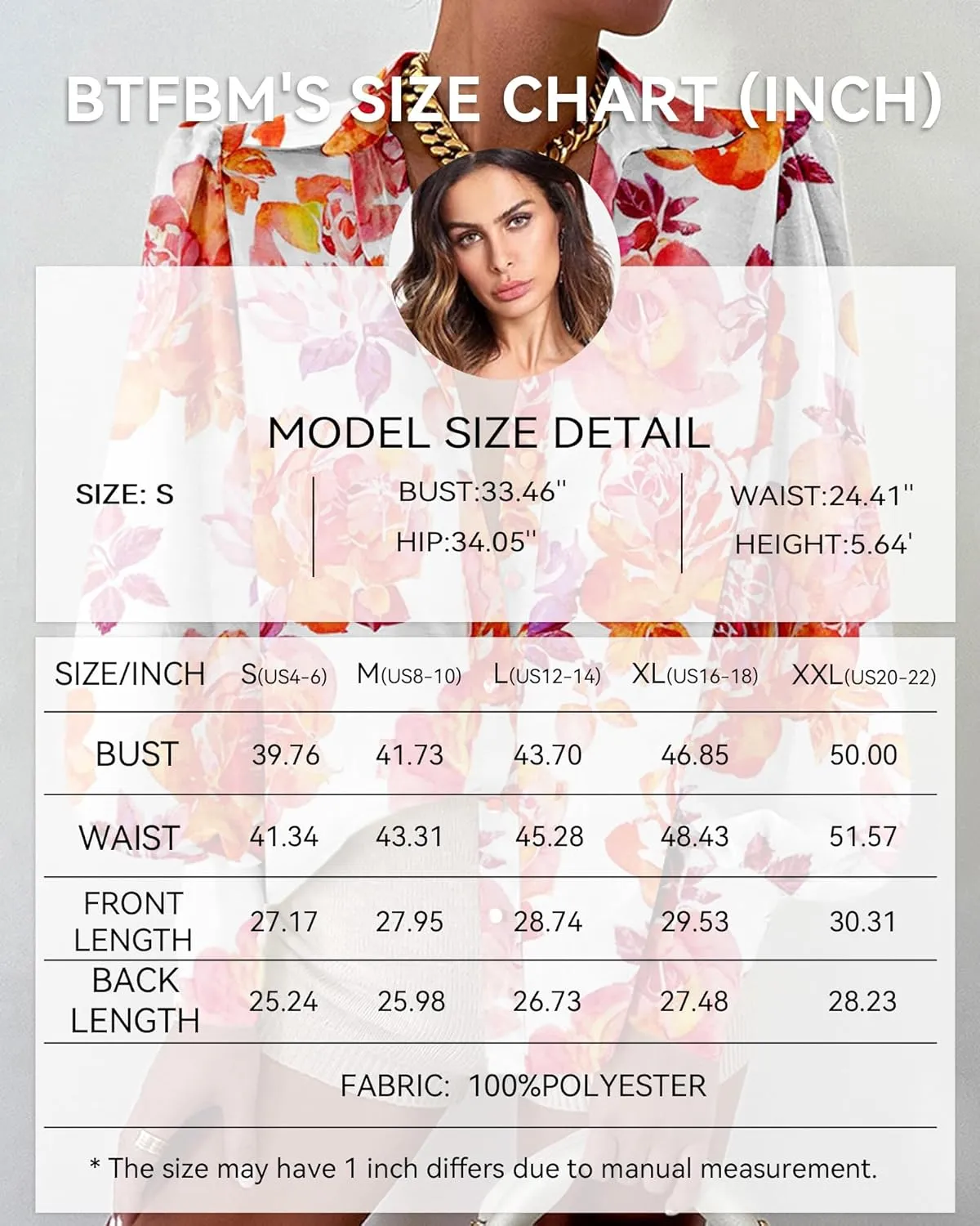 BTFBM Women Fashion Button Down Shirts V Neck Printed Solid Boho Long Sleeve Blouses Dressy Casual Summer Spring Tops