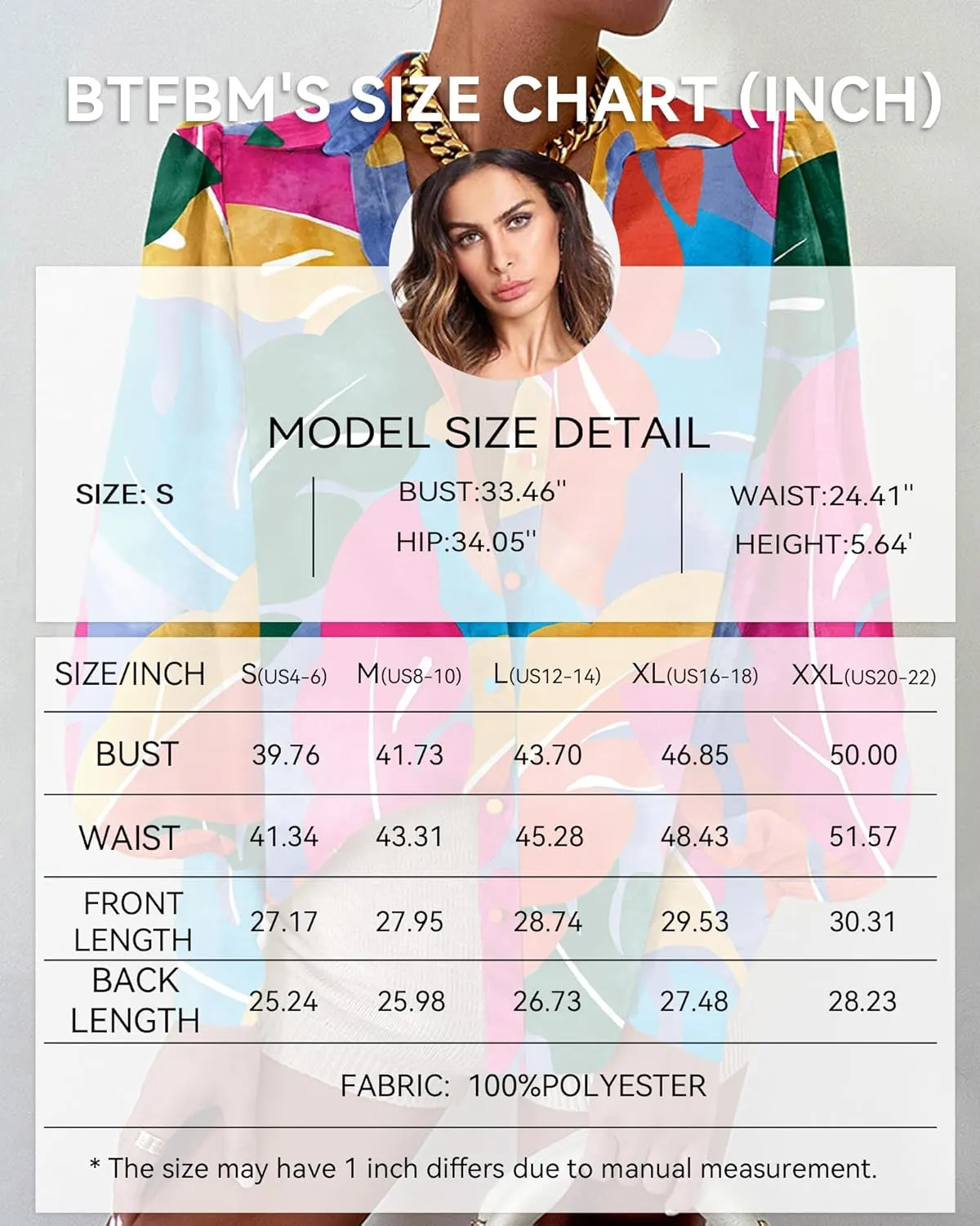 BTFBM Women Fashion Button Down Shirts V Neck Printed Solid Boho Long Sleeve Blouses Dressy Casual Summer Spring Tops