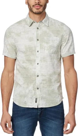 Buffalo David Bitton Men's Short Sleeve Printed Button Down