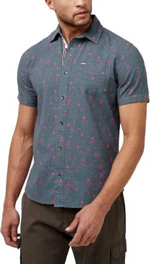 Buffalo David Bitton Men's Short Sleeve Printed Button Down