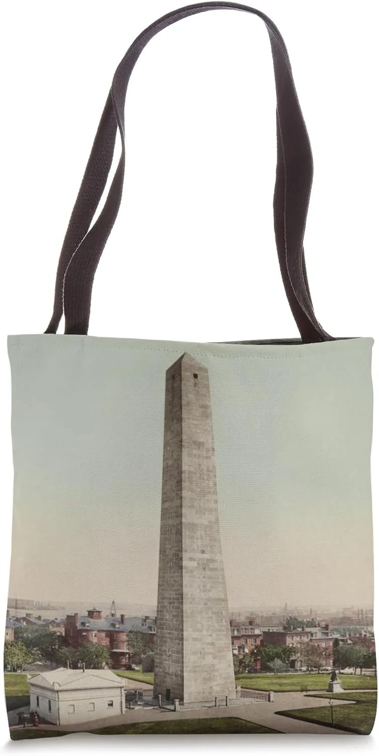 Bunker Hill Monument Photo Illustration (1900) Tote Bag