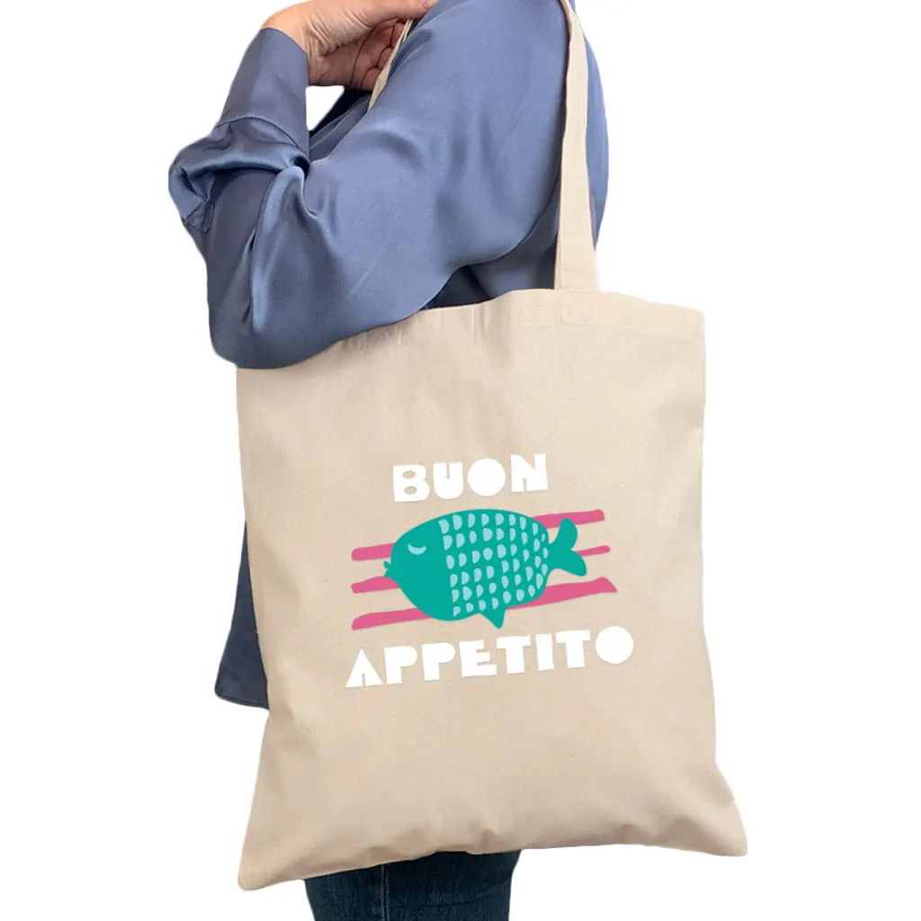 Buon Appetito Calico Tote Bag