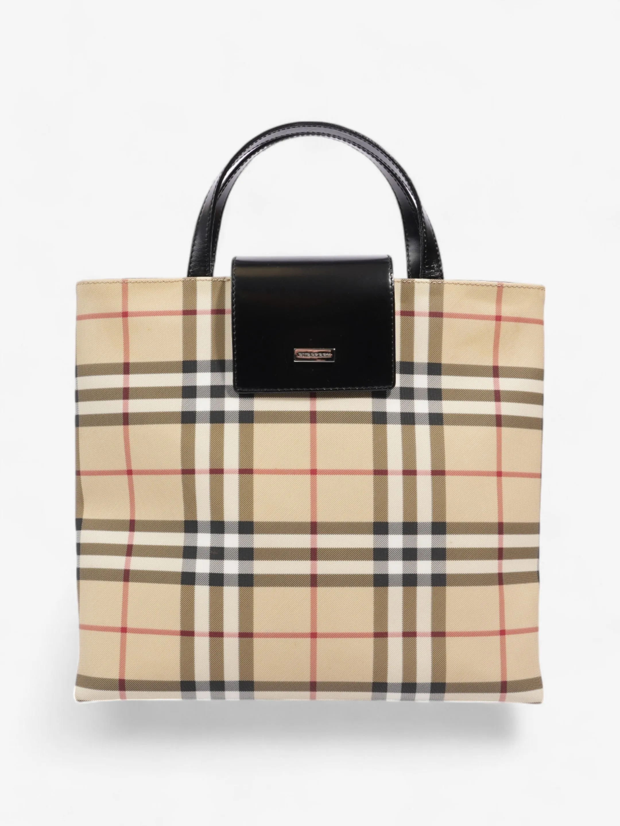 Burberry Check Tote Nova Check / Black PVC