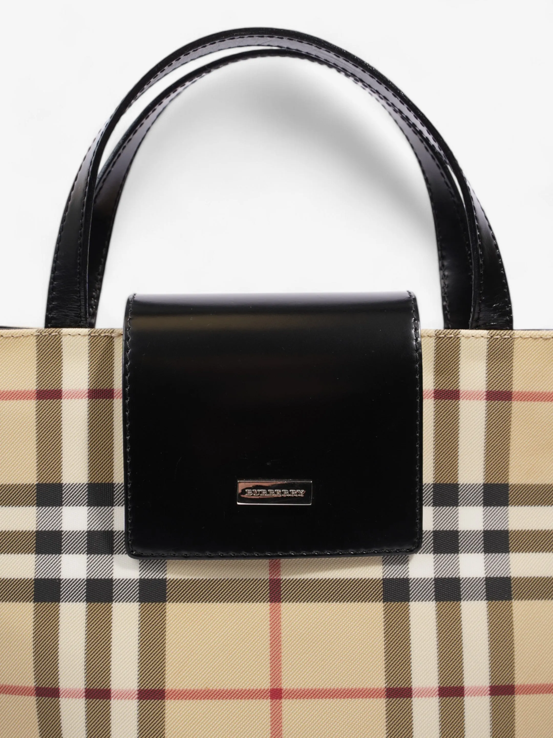 Burberry Check Tote Nova Check / Black PVC